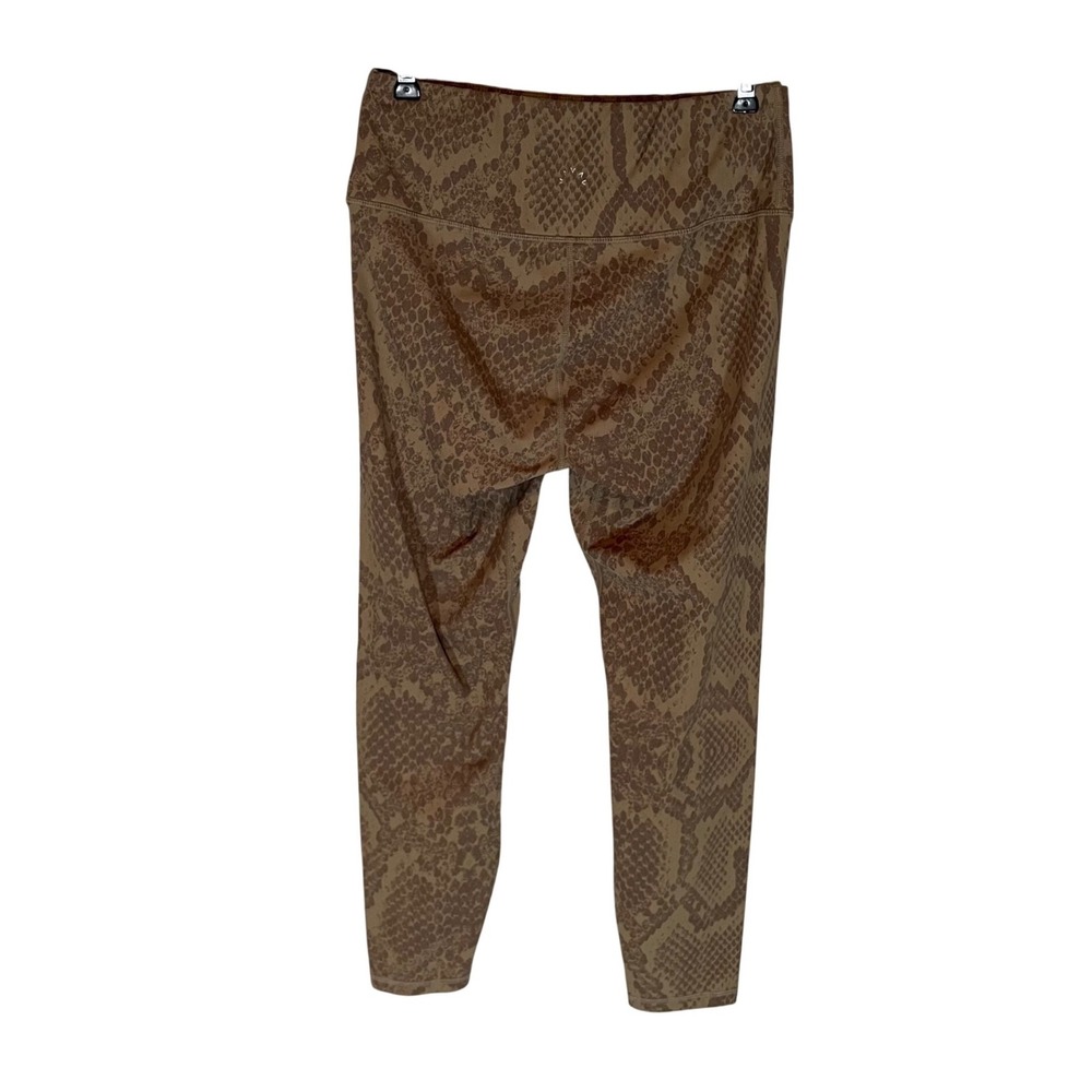 Varley Snakeskin High Rise Leggings Brown Tan Animal Print Size M Activewear - Picture 2 of 7